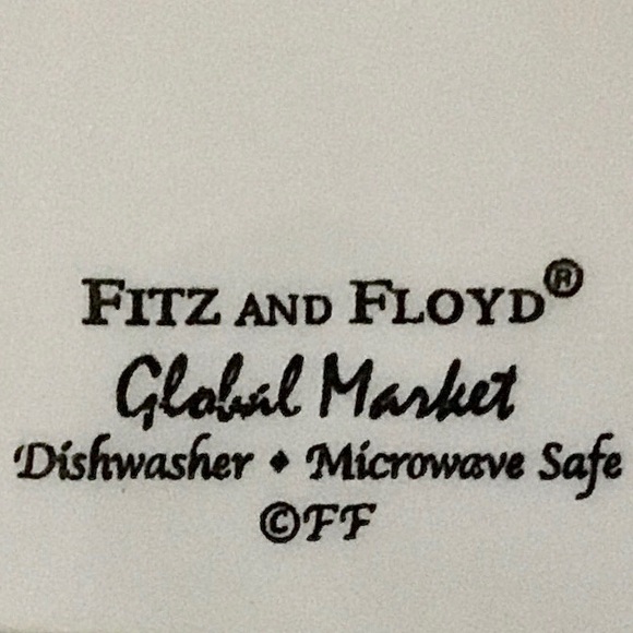 2 New Fitz and Floyd ‘Global Market’ 6.5” Party Plates - Picture 7 of 11